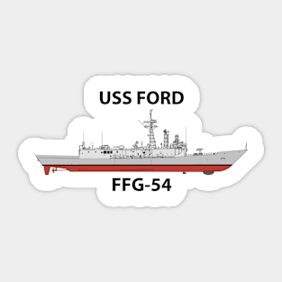 USS FORD - FFG-54 OH PERRY CLASS Sticker